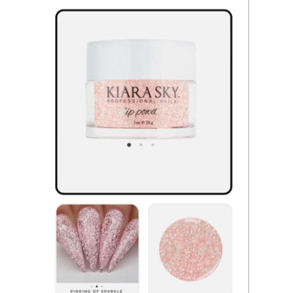 Kiara Sky D496 - Pinking of Sample 1 Oz 28gr. Dip Powders Bottle